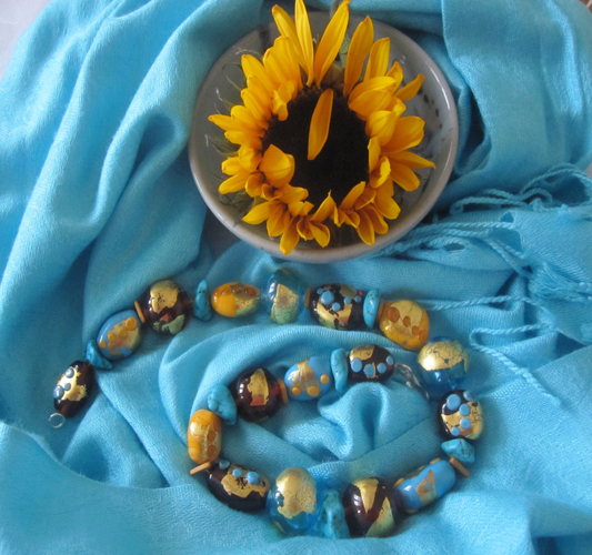 kette mit sonnenblume